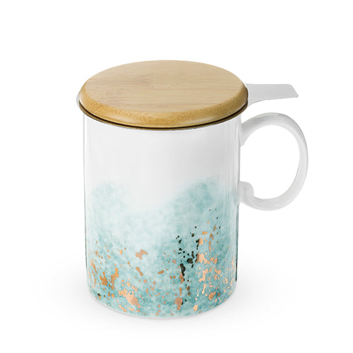 Bennett™ Blue Ceramic Tea Mug & Infuser by Pinky
