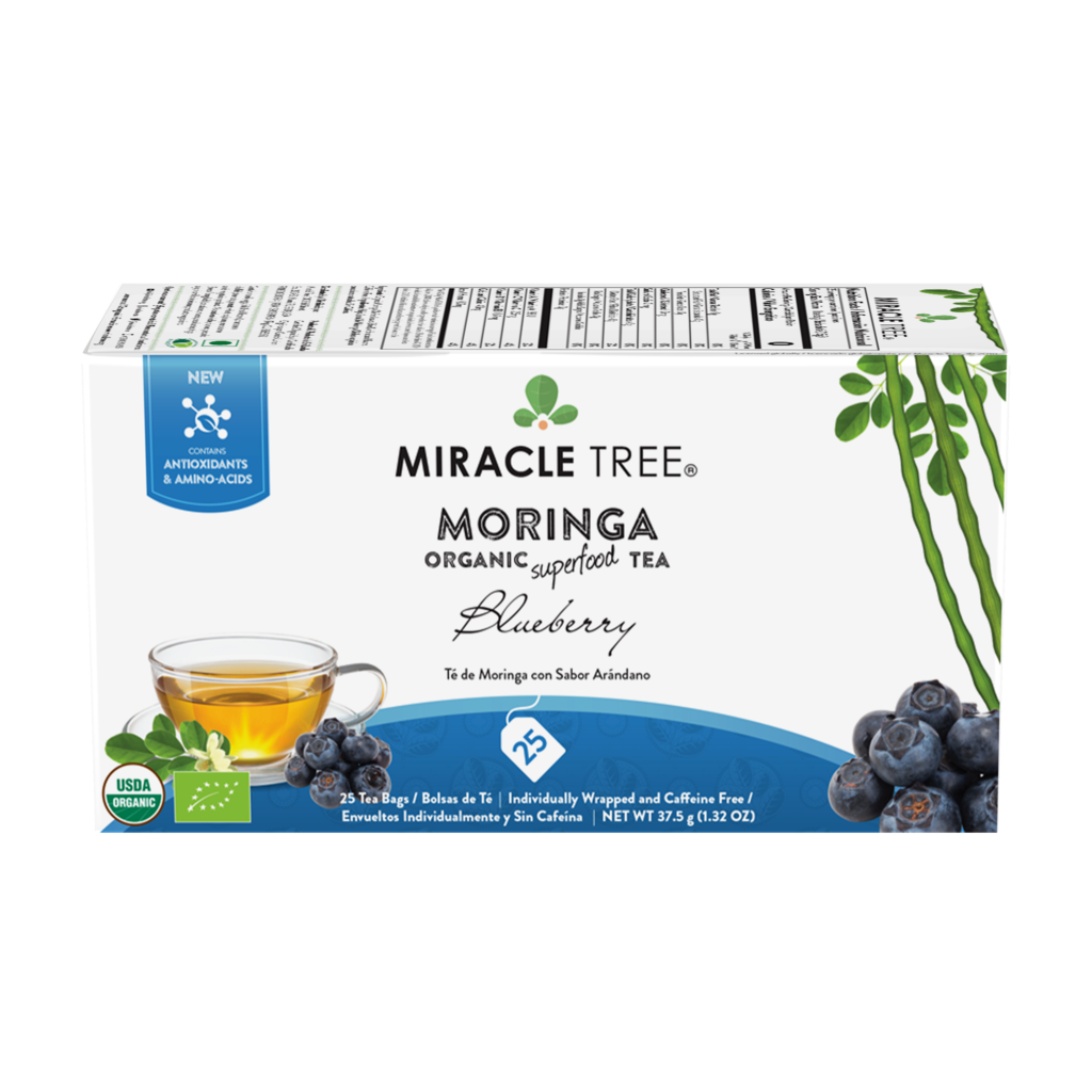 Miracle Tree Organic Moringa Tea Blueberry