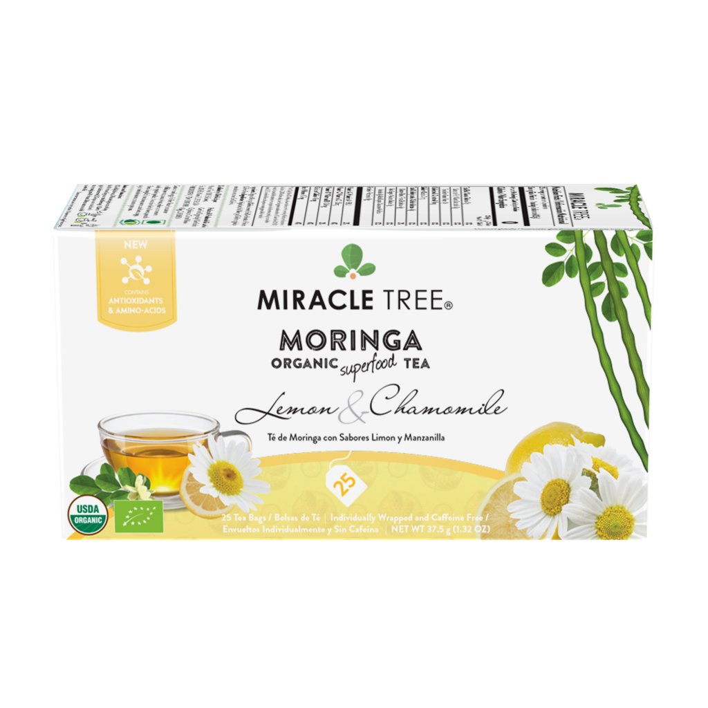 Miracle Tree Organic Moringa Tea Lemon & Chamomile