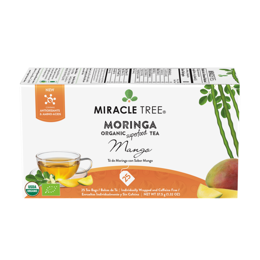 Miracle Tree Organic Moringa Tea Mango
