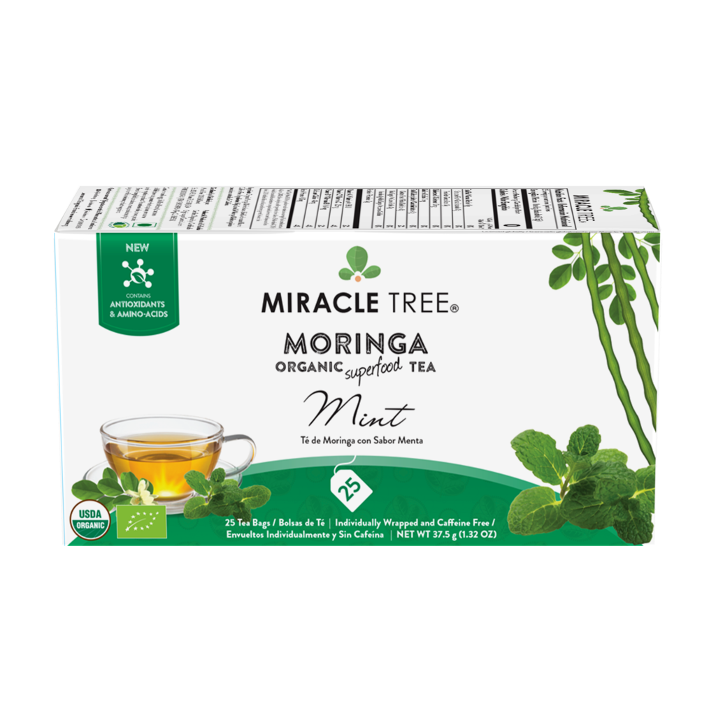 Miracle Tree Organic Moringa Tea Mint