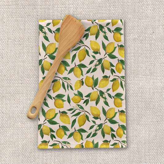 Lemon Blossom Tea Towel