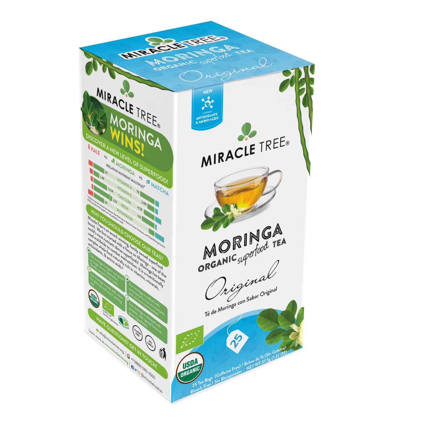 Miracle Tree Organic Moringa Tea Original